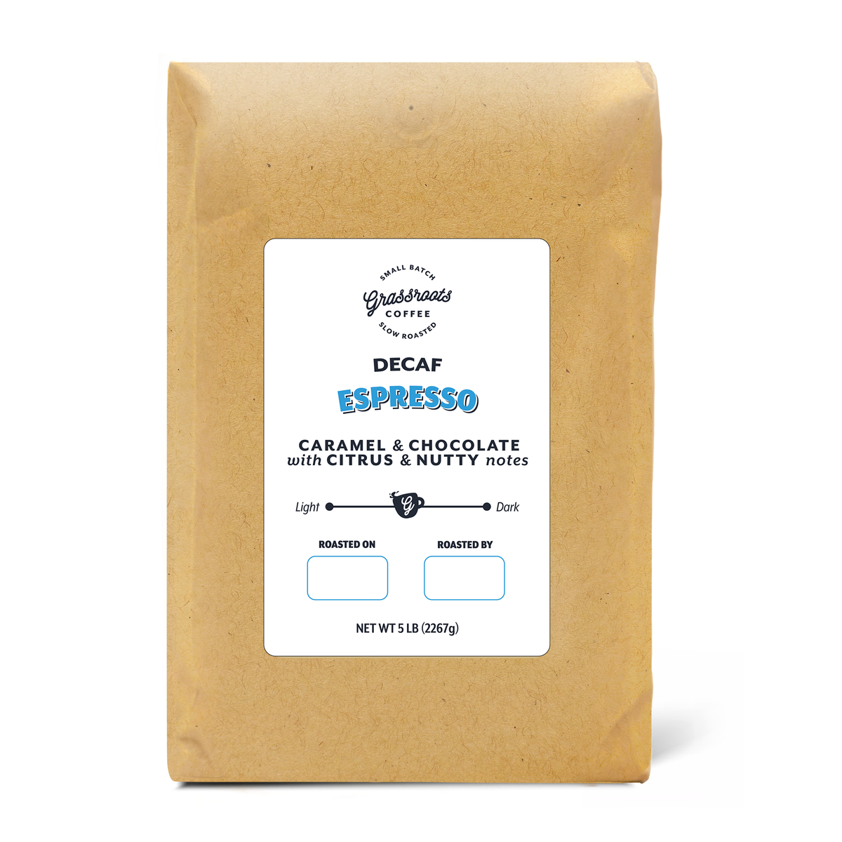 5 LB Decaf Espresso Blend
