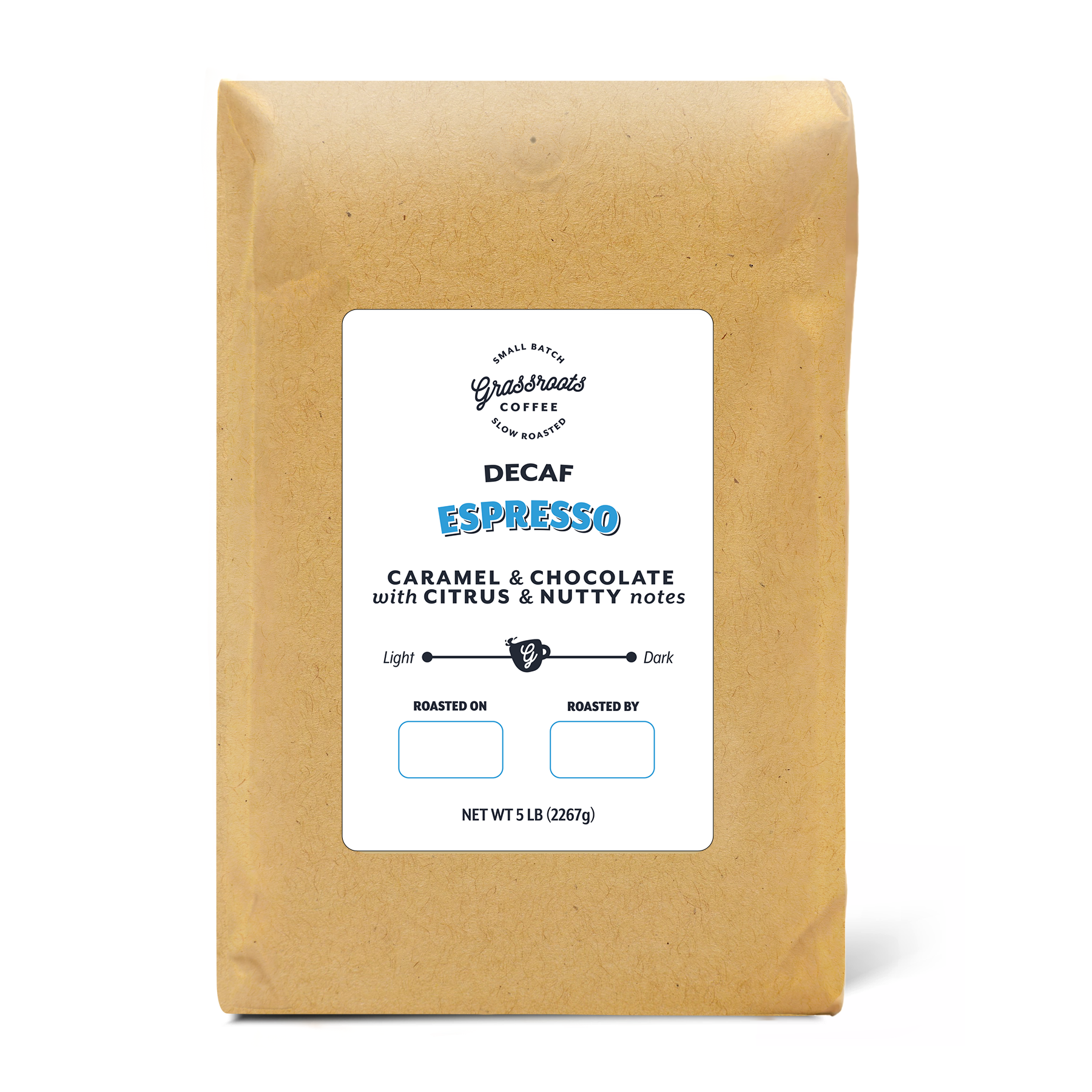 5 LB Decaf Espresso Blend